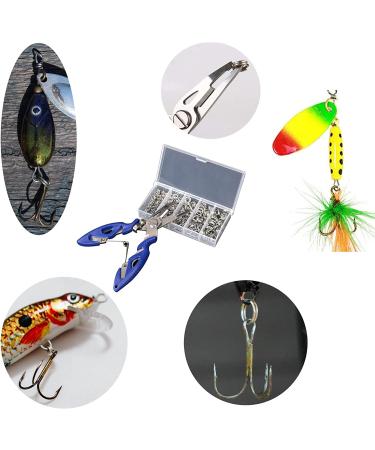 GREATFISHING 200PCS Stainless Steel Split Ring Lure Connector + Pliers | 30-120lb Test | 5-9mm Ring Size - Buy Online on SooperMarket.com
