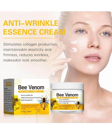 Bee Venom Anti-Wrinkle Cream Bee Venom Cream for Face Anti-Wrinkle Hydrating Moisturising Reduces Fine Lines Lightens The Skin 50g - Buy Online on SooperMarket.com