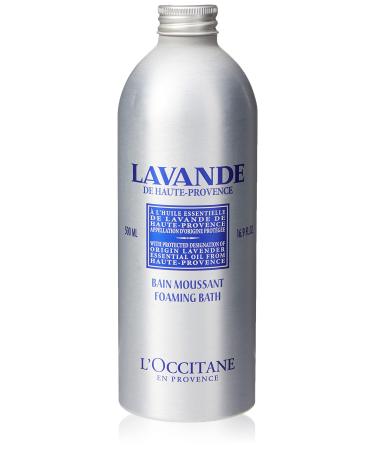 L'Occitane Relaxing & Foaming Lavender Bubble Bath, Standard, 16.9 Fl Oz