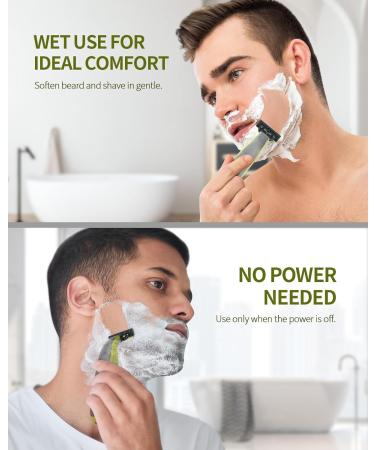YINKE Manual 3 Razor Replacement Blades and Nose Hair Trimmer Heads - Compatible with O Blade QP2520 QP2630 QP2724 QP2734 QP2834, O Blade 360 & OBlade Pro Electric Shaver - 3+1Pcs - Buy Online on SooperMarket.com