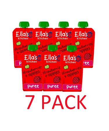 Ella's Kitchen Organic Strawberries & Apples (7 x 120g)