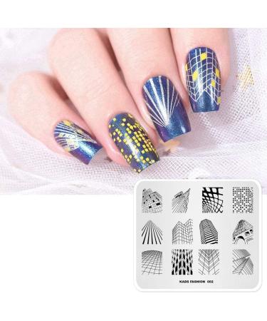 Alexnailart Nail Art Stamping Plate Fashion Building Lattice Template Image Plate Nail Art Tools (FA002) - Buy Online on SooperMarket.com