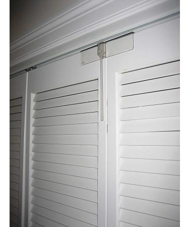 Safety Innovations Complete Deluxe Bi-fold Door Lock - (4- Pack) - Fits Doors from 1 1/8" - 1 3/8" Thick - Made from Unbreakable Clear Polycarbonate