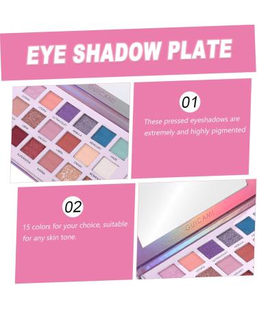 BELLIFFY 1pc 15 15 Colors Eye Shadow Plate Makeup Eyeshadow 15 Colors Eyeshadow Powder Waterproof Eye Shadow - Buy Online on SooperMarket.com