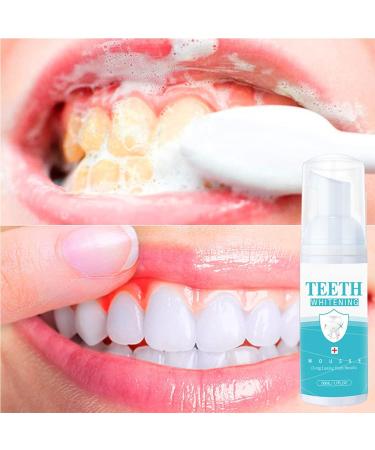 Teethaid Mouthwash & Tooth Whitening Foam - Natural Peppermint Toothpaste - 2 Pack Ultra-Mousse Foam for Effective Whitening - Buy Online on SooperMarket.com