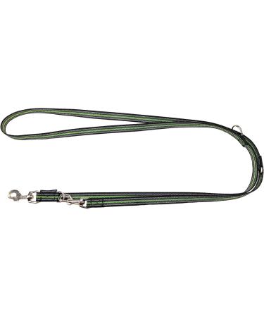 Premium Adjustable Dog Leash - 2m Black-Neon Green for Medium & Large Dogs | Durable Linen | International Shipping - Buy Online on SooperMarket.com