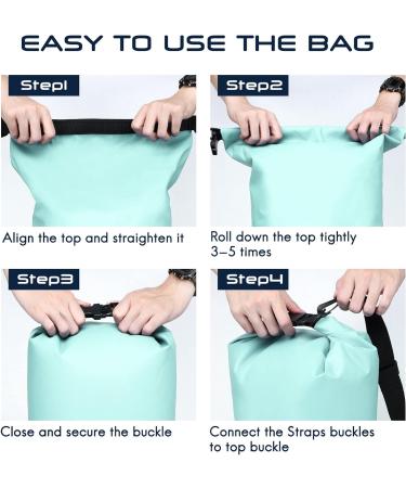 Haimont 10L Waterproof Dry Bag Backpack for Kayaking, Rafting, Boating & Fishing - Aqua Green with IPX8 Waterproof Phone Case - Buy Online on SooperMarket.com