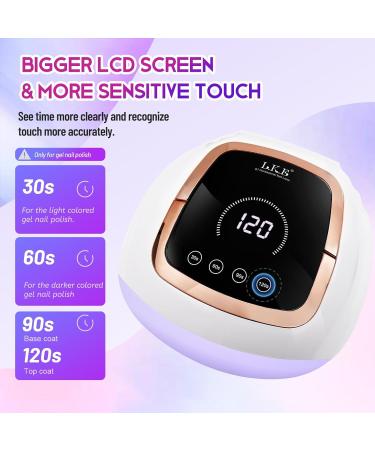 Buy Wisdompark 268W UV LED Nail Lamp - LCD Touch Screen 4 Timer Settings Perfect for Gel Nails - International Shipping - Buy Online on SooperMarket.com