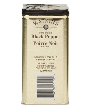 Watkins Gourmet Spice Tin - Pure Ground Black Pepper 6 oz. Tin - 1-Pack - Buy Online on SooperMarket.com