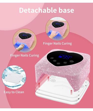 Buy UV Light for Nails - 74W Cordless Rechargeable Nail Lamp for Fast Drying | 5 Timer & Touch Control | Perfect for Salon & Home Use - Buy Online on SooperMarket.com