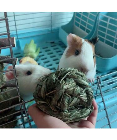 6pc Rabbit Chew Ball Timothy Grass Toys for Small Animals - Ideal for Bunny Rabbits, Hamsters, & Guinea Pigs - Buy Online on SooperMarket.com