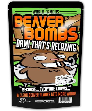Beaver Bombs Pink Bath Balls - Funny Gags for Friends | Stocking Stuffers for Men | XL Bath Fizzers for Adults - Buy Online on SooperMarket.com