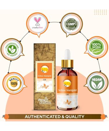 Crysalis Yellow Marigold (Calendula Officinalis) Oil |100% Pure & Natural Undiluted Oil Organic Standard/Steam Distilled Oil (50ml_dropper) - Buy Online on SooperMarket.com