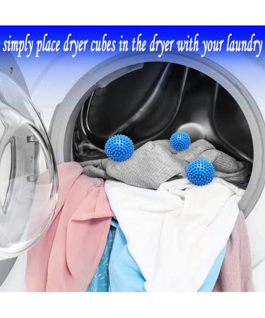 Tumble Dryer Balls 3 Pc Blue Laundry Balls - New Softer Material for Soft, Fluffy Clothes with Fewer Wrinkles and Less Static Cling - Buy Online on SooperMarket.com
