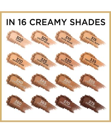 L'Oreal Paris Age Perfect Creamy Powder Foundation Compact - 360 Sienna 0.31 oz (Pack of 2) - International Shipping Available - Buy Online on SooperMarket.com