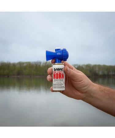 SABRE Sport and Safety Horn - 115 dB Air Horn with 60/25 Second Bursts, Audible Up to 1/2-Miles - Ideal for Sporting Events, Boating, Camping, Hiking - Buy Online on SooperMarket.com