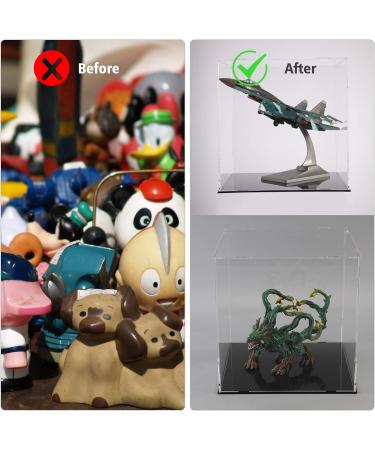 Clear Acrylic Display Case for Action Figures - 9x9x9 inch - A+ DESIGN - Home Storage Solution - Buy Online on SooperMarket.com