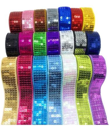 Lauthen.S 20 Yards Silver Paillette Sequins Trim - DIY Craft Sewing Embellishment - 1 Inch x 20 Yards - Buy Online on SooperMarket.com