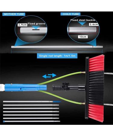 photovoltaic cleaner window cleaning pole Window Cleaning Pole/Water Fed Telescopic Brush/Extendable Cleaner Conservatory Roof Suitable For Photovoltaic Panel CleaningTrucks Windows 9m (Size 3m/9.8ft - Buy Online on SooperMarket.com