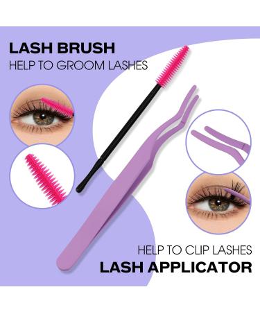 DIY Lash Extensions Set - Cluster Lashes with Eyeholder Bond & Seal - C3+C9-C Curl (12-16mm) Kit for At-Home Application - Buy Online on SooperMarket.com