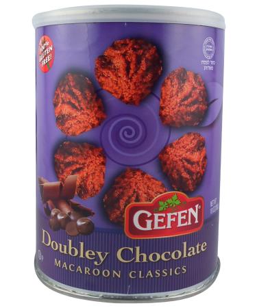 Gefen Double Chocolate Chip Macaroons 10 Ounce (2 Pack) | Resealable Canister Certified Gluten Free Kosher for Passover