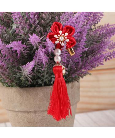 ABOOFAN 3 Pairs Bows Hair Clips Hair Clips for Bows Kids Barrettes for Hair Chinese New Year Hair Clips New Year Bobby Pin Girl Barrettes Clip Chinese Style Hairpin Candy Bag Child Tassel - Buy Online on SooperMarket.com