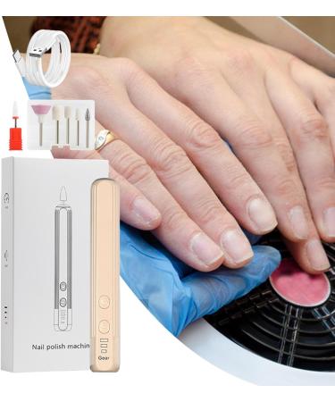 Neamou Electric Nail Drill Kit | Electric Nail File Set Compact Portable Design Electric Filer Hand Foot Care Tool for Nail Grind Khaki English Version - Buy Online on SooperMarket.com