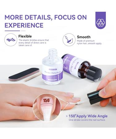 Saviland Professional Nail Dehydrator and Primer Set - Non-Acid pH, Fast Air Dry Formula for Gel Polish and Acrylic Powder Application - 2X15ml - Buy Online on SooperMarket.com