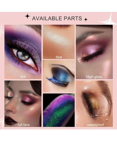 Holographic Glitter Eyeshadows Highly Colored Eye Shadow Multichrome Eyeshadows Makeup Cosmetics Eye Shadow Plate Multi-Dimensional Eye Makeup Eyeshadow for Women Girls 1pcs # 11 - Buy Online on SooperMarket.com