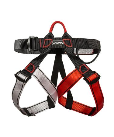 WMLBK Climbing Harnesses Fastening Climbing Gear Half Body Climbing Harness For Fire Rescue Mountaineering Fall Protection Red