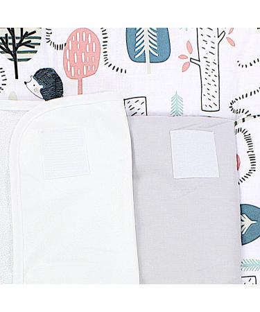 Tuptam Wrap Edition - 2 Terry Trains MAR02579 Hedgehog in the Forest/Mint 70x70 cm - International Shipping Available - Buy Online on SooperMarket.com