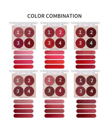 High Pigmented Lipstick Palette - Classic Bright Colors | Holiday Gift | 1g Lip Gloss & Lipstick - #02 - Buy Online on SooperMarket.com