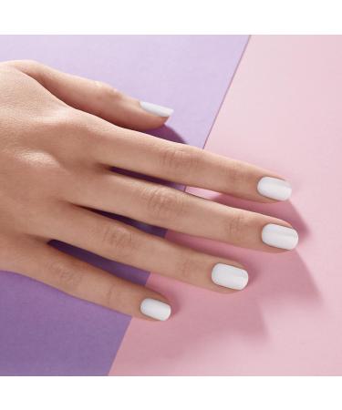 Dashing Diva Gloss Nail Strips - White Canvas | UV Free Chip Resistant Gel Nail Stickers | 27 Nail Wraps Prep Pad & Nail File Included - Buy Online on SooperMarket.com
