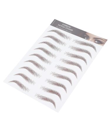 6D Waterproof Eyebrow Sticker - Professional Eyebrow Transfer Tool for Women & Girls | Brown | International Shipping - Buy Online on SooperMarket.com