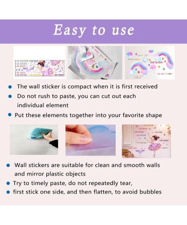 Ballet Butterfly Girl Wall Stickers - Inspiring Bedroom Decor for Girls - Buy Online on SooperMarket.com