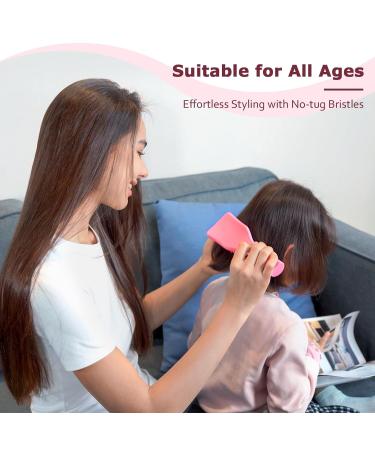 Shinlea Hairbrush - Degrade-Free Styling Brush for Wet & Dry Hair | Reduces Breakage & Eliminates Knots | Perfect for All Hair Types | Pink - Buy Online on SooperMarket.com