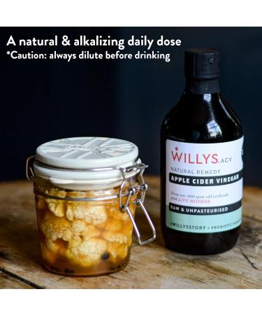 Organic WILLY'S Apple Cider Vinegar with Mother - 5L Jerry Can - Probiotics for Detox & Gut Health - Sustainable ACV - 5 l (1 Pack) - Buy Online on SooperMarket.com
