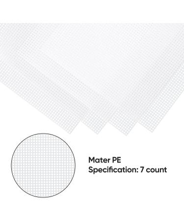 Caydo 4 Pack 7 Count Plastic Mesh Canvas Sheets for Embroidery and Crafting - 10.5 x 13.5 Inch - Buy Online on SooperMarket.com