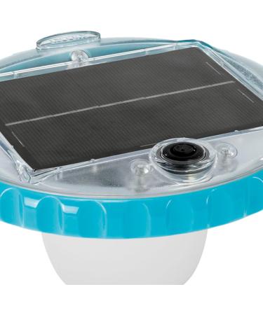 Intex Solar Powered LED Floating Pool Light - Eco-Friendly Solar Buoy with 2 Lighting Modes - 28695 - White Single for International Shipping - Buy Online on SooperMarket.com