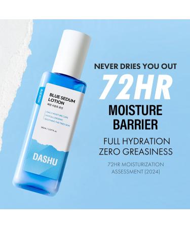 DASHU Boy Blue Sedum Lotion - Korean Day & Night Face Moisturizer with 8 Hyaluronic Acids | Hydrating Barrier Repair Lotion for Men 5.07 fl oz - Buy Online on SooperMarket.com