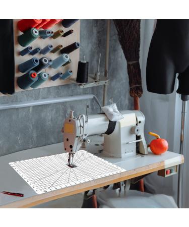 Jonnick Quilting Slider Mat with Tacky Back - Sew Slip Mat for Quilting - Free Motion Quilting Accessories-Grid Marked Make Sewing Easier (White  12 x 20) White 12 x 20