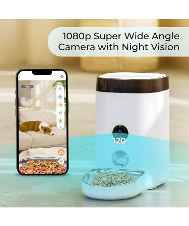 DOGNESS Automatic Cat Feeder with Camera | 1080P HD Video, Night Vision, WiFi | 2-Way Audio, Sensor Alerts | For Cat/Dog - Buy Online on SooperMarket.com