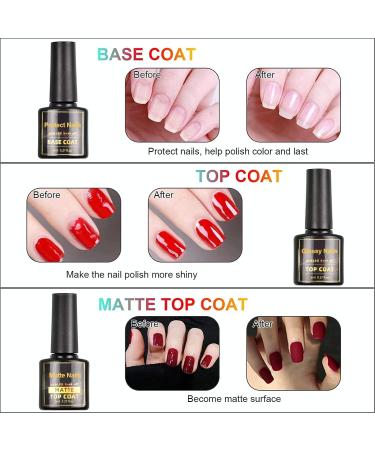 36Pcs SHOWNAIL Gel Nail Polish Set - 30 Vibrant Colors with Base, Glossy & Matte Top Coat - Glowing Diamond Finish - 8ml DIY Nail Kit - Buy Online on SooperMarket.com