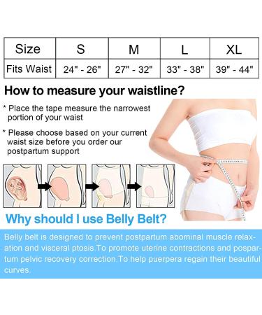 OKPOW Postpartum Belly Wrap - High Elastic Support Belt for Women, Maternity Body Shaper After Birth (Black, Medium) - Buy Online on SooperMarket.com