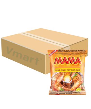 MAMA Oriental Style Instant Noodles Shrimp Creamy Tom Yum Flavour 90g Jumbo (Pack of 20) 1 Case