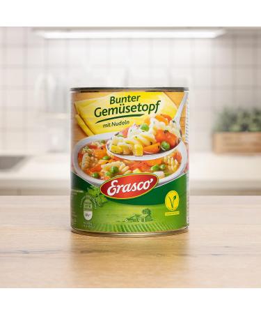Erasco Colorful Vegetable Pot 800g Quick 5-Minute Vegetarian Meal with Fresh Veggies Simply Delicious & Convenient - Buy Online on SooperMarket.com