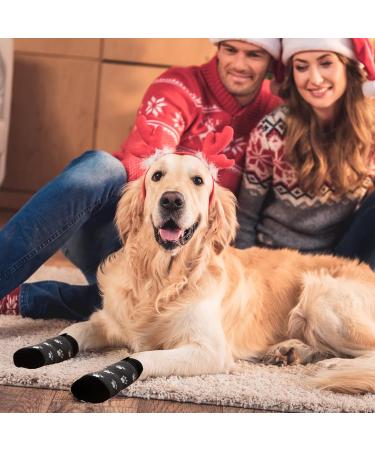 Xinzistar Dog Socks 2 Pairs | Anti-Slip Paw Protectors for Dogs | Adjustable Straps & Grips | Indoor Outdoor Wear | Small Medium Large Dogs - Buy Online on SooperMarket.com