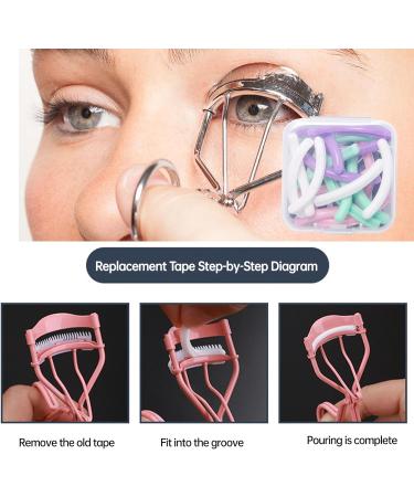 Eyelash Curler Tangger Eyelash Curler Professional with 10 Eyelash Curler Refills and 1 Mascara Brush can Precisely Grabs and Lifts Lashes and Long Lasting Curl Mermaids Designed for All Eye Shapes - Buy Online on SooperMarket.com