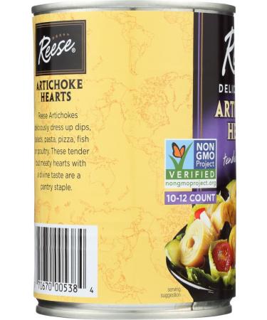 Reese Delicate Baby Artichoke Hearts - 14 oz (Pack of 12) - Gourmet Canned Vegetables - Buy Online on SooperMarket.com