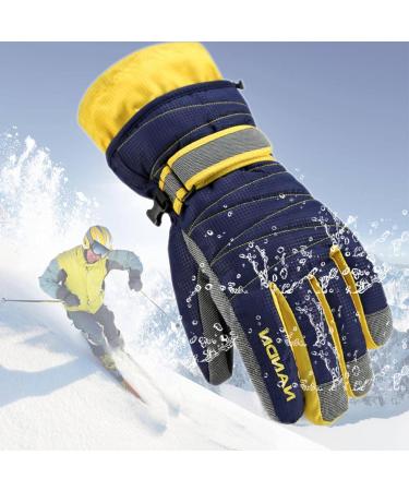 Ski Gloves Couple Outdoor Cold-Proof Plus Velvet Riding Gloves Wind-Proof Cold-Resistant Warm Split-Finger Gloves Lorange - Buy Online on SooperMarket.com
